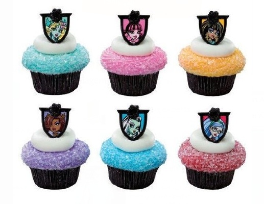 144 Monster High Fear Friends Cupcake Rings Cake Toppers Favors Party Supplies